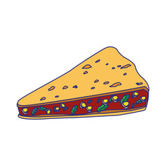 Isolated mexican food vector design