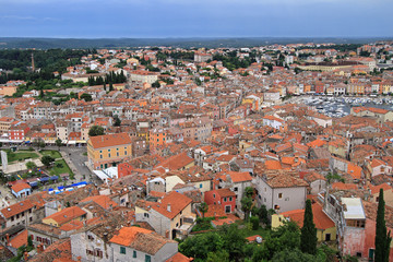 Fototapeta na wymiar Aerial Town Rovinj Istria Croatia