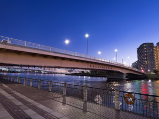 隅田川と千住汐入大橋