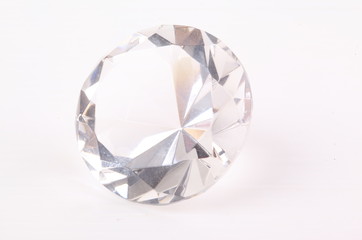 Diamond on white background
