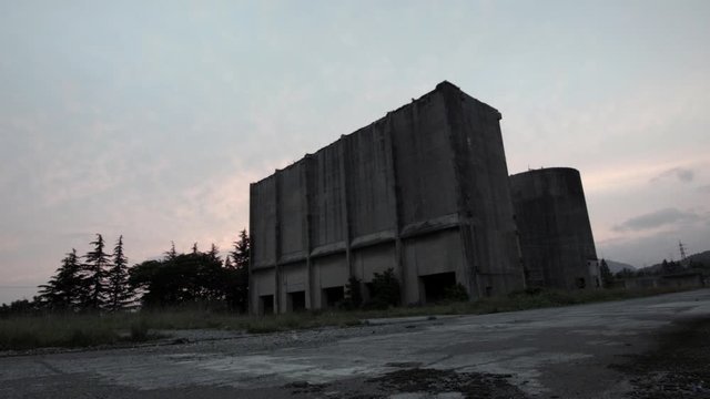 Abandoned industrial site