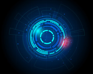 Vector Futuristic  sci fi technology pattern concept background