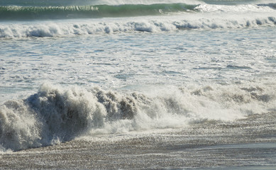 Fototapeta premium Materiał plusk fali morskiej