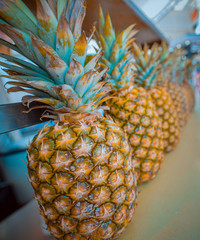 fruit pineapple food tropical ripe yellow raw diet organic food