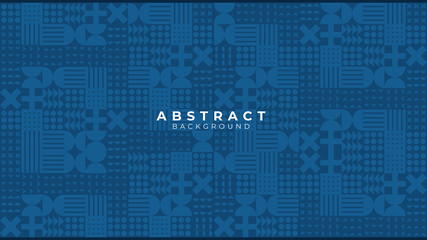 Blue Pantone 2020 Memphis Background. Rough Egypt Style