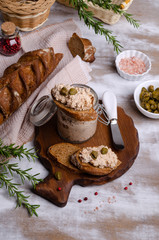 Fish pate with capers