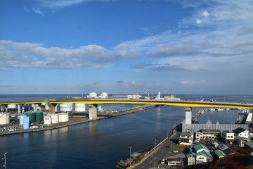 The view of Hachinohe in Japan