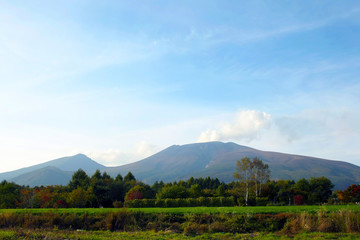 噴煙上がる浅間山