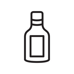 Medicine bottle icon in trendy outline style design. Vector graphic illustration. Medicine bottle icon for website design, logo, app, and ui. Editable vector stroke. EPS 10.
