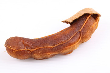 Sweet tamarind on a white background