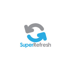 Fototapeta premium refresh circle arrow cleaner design logo vector