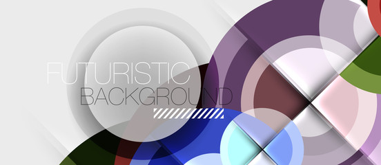 Obraz premium Geometric design abstract background - circles