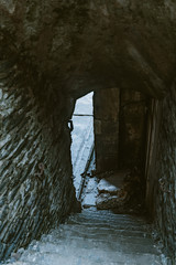 Fototapeta premium Abandoned old fort on the Crozon Peninsula. Vintage. Finister. Brittany. France