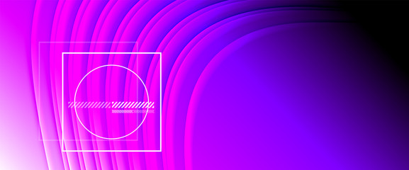 Rainbow fluid gradient background with abstract lines. Colorful geometric background pattern. Vector Illustration For Wallpaper, Banner, Background, Card, Book Illustration, landing page