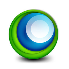 Vector swirl circle banner, 3d style abstract sphere or round shape icon or background templates. Vector Illustration For Wallpaper, Banner, Background, Card, Book Illustration, landing page