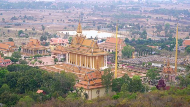 Buddhist Temple in Oudong, Phnom Penh Cambodia