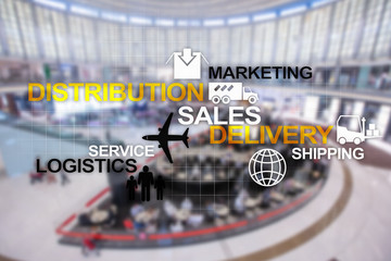 Logistics and Delivery concept. Shipping business industry.