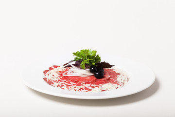 Beef carpaccio