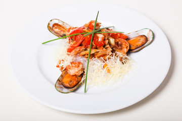 Seafood glass noodles