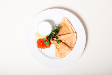 Plain thin pancakes