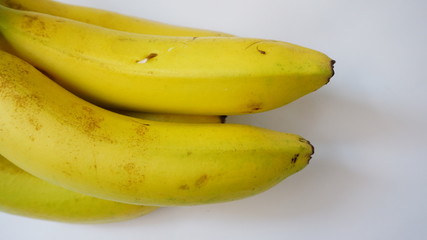 banana on a white background