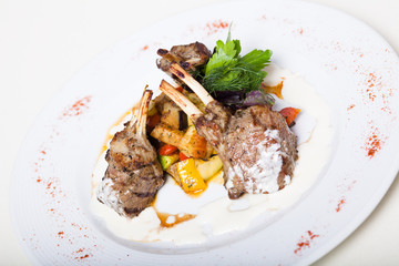 Roasted rack of lamb