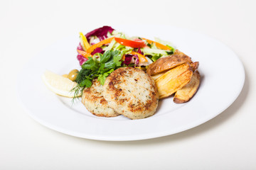 Fried fish cutlets