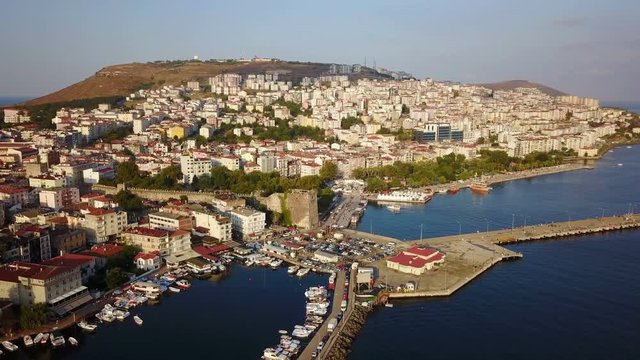 Sinop City coastal port on Black Sea North Anatolia, Turkey