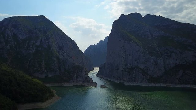 Grande Sahinkaya Canyon and river bed of Kizilirmak, Samsun, Turkey