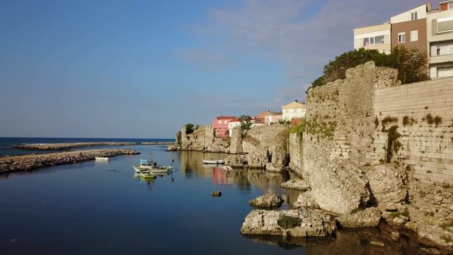 Sinop City coastal port on Black Sea North Anatolia, Turkey
