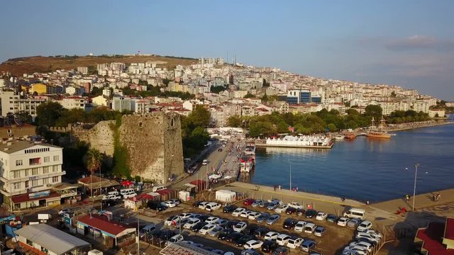 Sinop City coastal port on Black Sea North Anatolia, Turkey