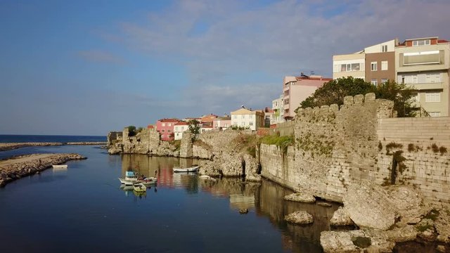 Sinop City coastal port on Black Sea North Anatolia, Turkey