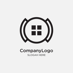 Fototapeta premium Real estate logo design. modern and elegant style design. business logo design template