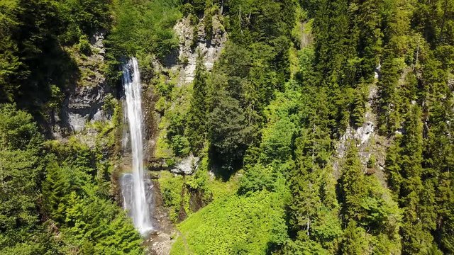 Travel destination river waterfall, Macahel National Park, Borcka, Artvin, Turkey