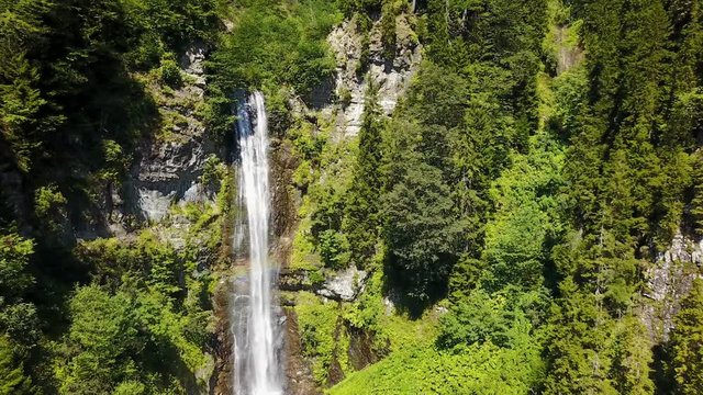 Travel destination river waterfall, Macahel National Park, Borcka, Artvin, Turkey
