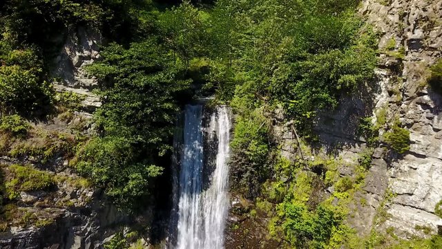 Travel destination river waterfall, Macahel National Park, Borcka, Artvin, Turkey