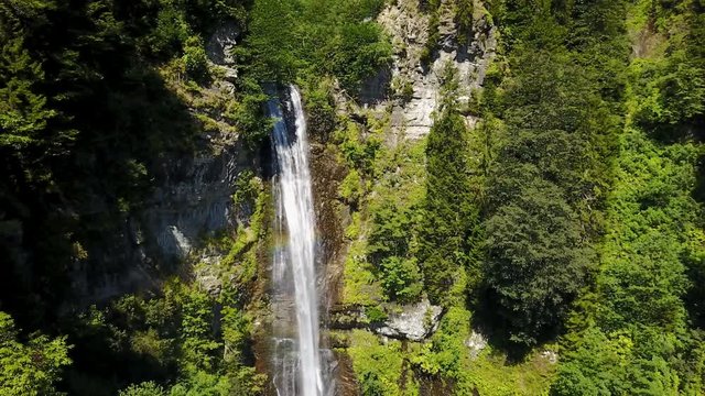Travel destination river waterfall, Macahel National Park, Borcka, Artvin, Turkey