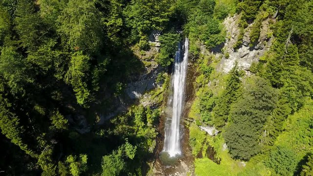 Travel destination river waterfall, Macahel National Park, Borcka, Artvin, Turkey