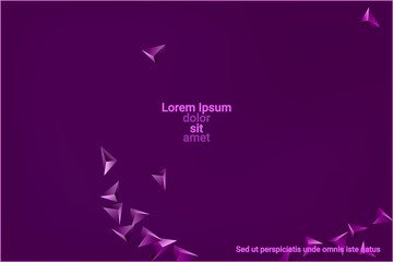 
Triangular background.