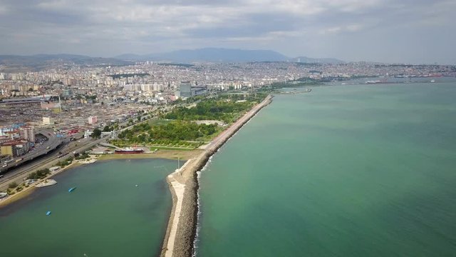 North Black Sea coast and port city of Samsun, Turkey