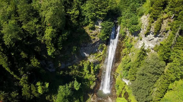 Travel destination river waterfall, Macahel National Park, Borcka, Artvin, Turkey