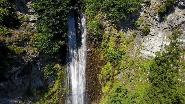 Travel destination river waterfall, Macahel National Park, Borcka, Artvin, Turkey