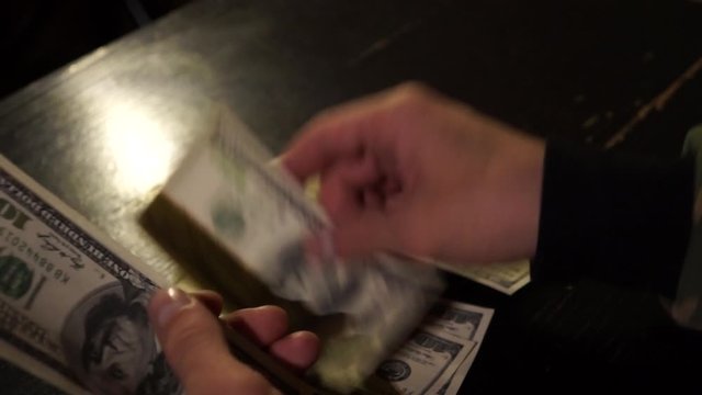 Count money in a dark room
