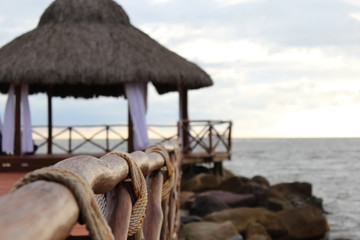 palapa en mar