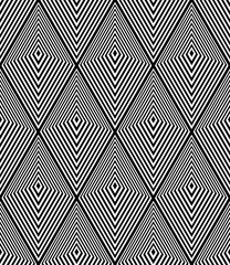 Obraz premium Seamless geometric diamonds pattern. Lines texture.