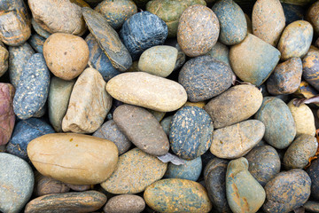 Fototapeta na wymiar Background of the various shape of stones