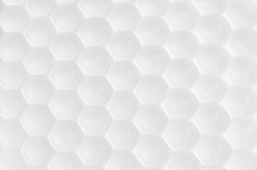 White abstract pattern of transparent spheres - bubbles background.