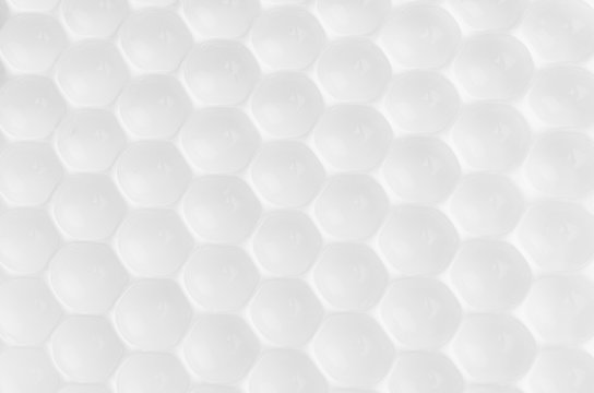 White abstract pattern of transparent spheres - bubbles background. © finepoints