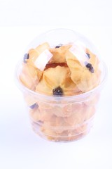 Cookies on a white background