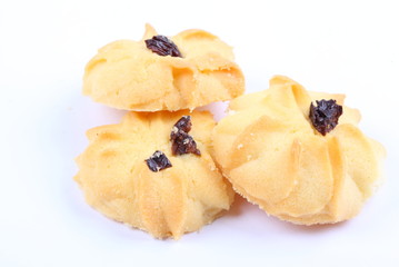 Cookies on a white background